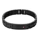 Bracelet Tommy Hilfiger Th-Oxford Acier Noir - Bracelets cha&icirc;nes Homme | Marc Orian