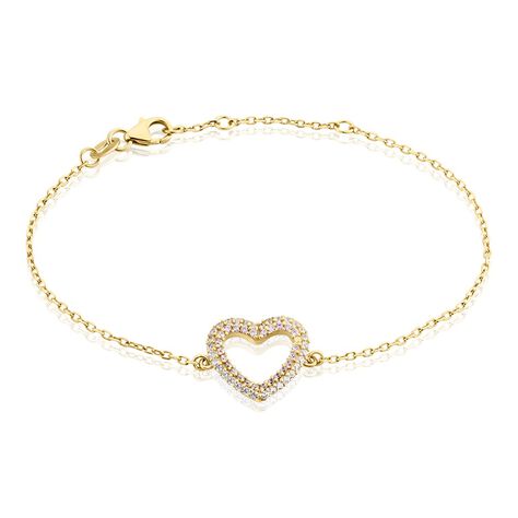 Bracelet Plaqué Or Jaune Xavia Oxydes De Zirconium - Bracelets chaînes Femme | Marc Orian
