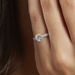 Bague Solitaire Fathima Or Blanc Oxyde De Zirconium - Solitaires Femme | Marc Orian