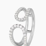 Bague Livie Argent Blanc Oxyde De Zirconium - Bagues avec pierre Femme | Marc Orian