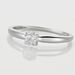 Bague Solitaire Or Blanc Flora Diamant - Solitaires Femme | Marc Orian
