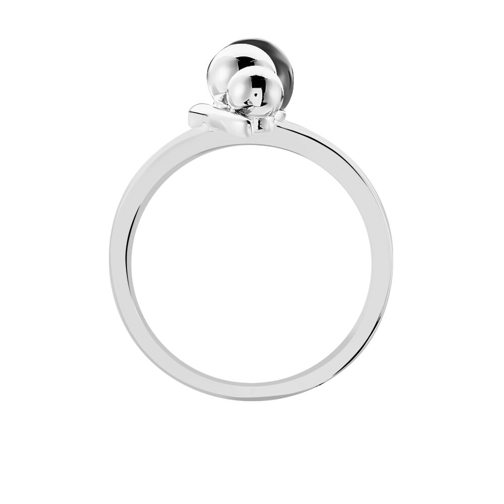 Bague Cleya Argent Blanc Céramique - Bagues avec pierre Femme | Marc Orian