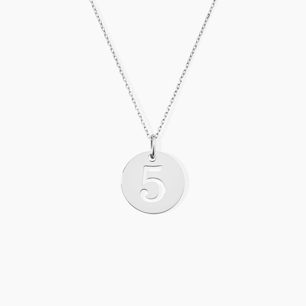 Pendentif Efiso Argent Blanc - Bijoux fantaisie Famille | Marc Orian