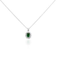 Collier Perez 2 Argent Blanc Oxyde De Zirconium