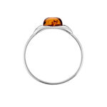 Bague Marquita Argent Blanc Ambre - Bijoux fantaisie Femme | Marc Orian