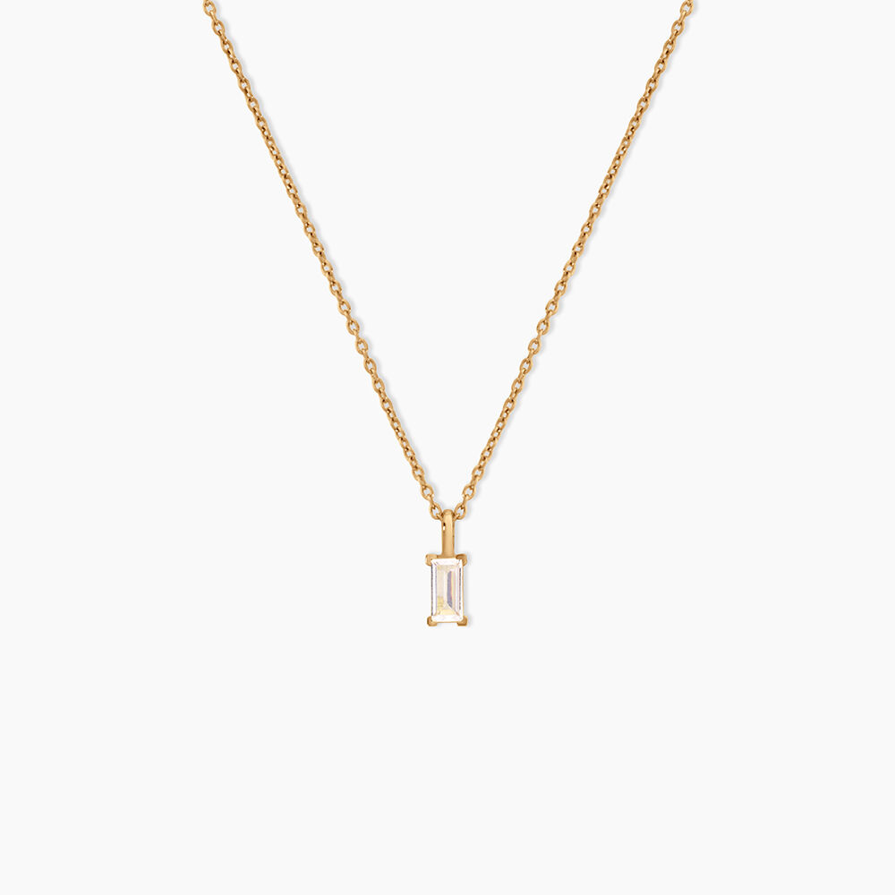 Collier Isobel Plaqu&eacute; Or Jaune Oxyde De Zirconium - Colliers avec pierres Femme | Marc Orian