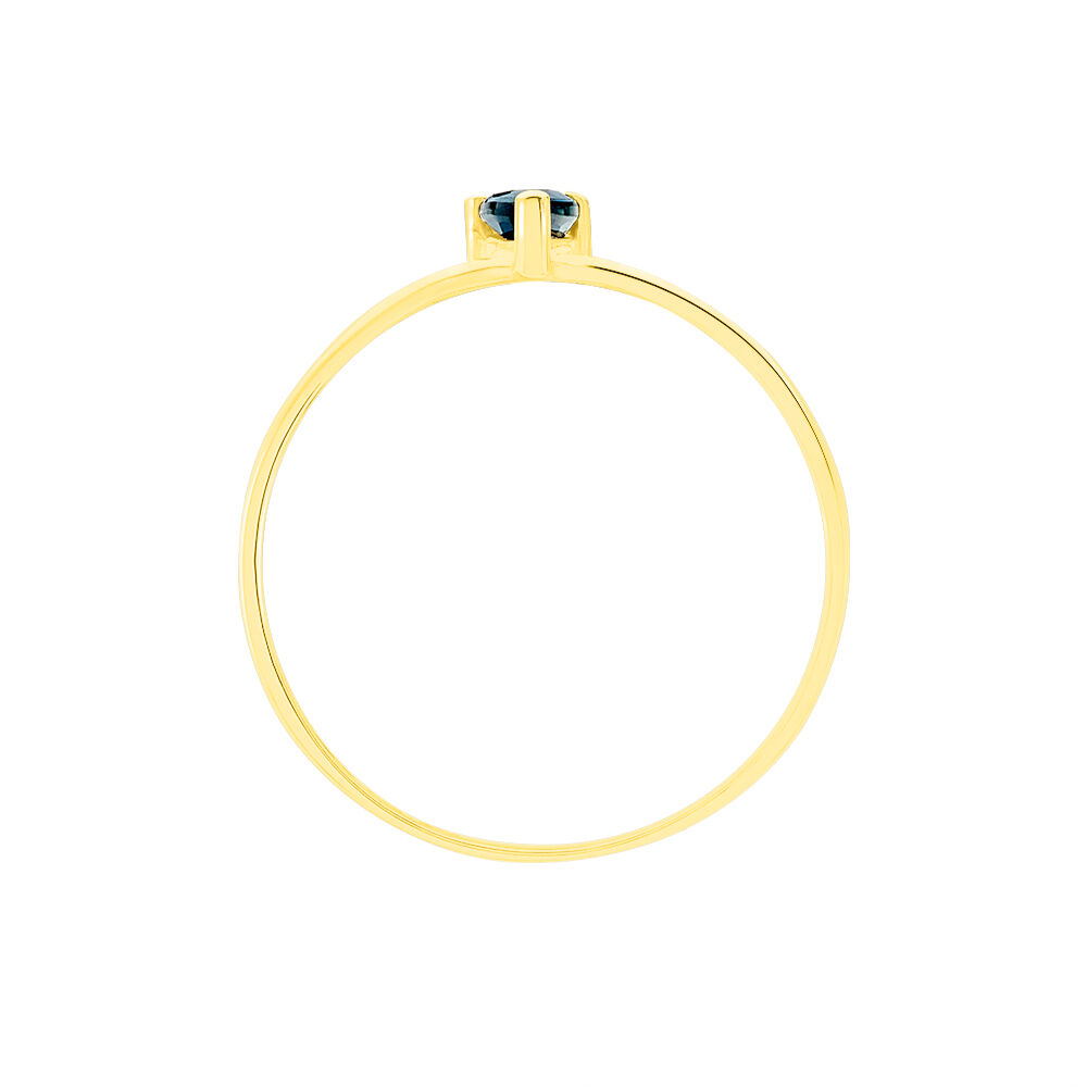 Bague Solitaire Pluie D'Eclat Or Jaune Saphir - Solitaires Femme | Marc Orian