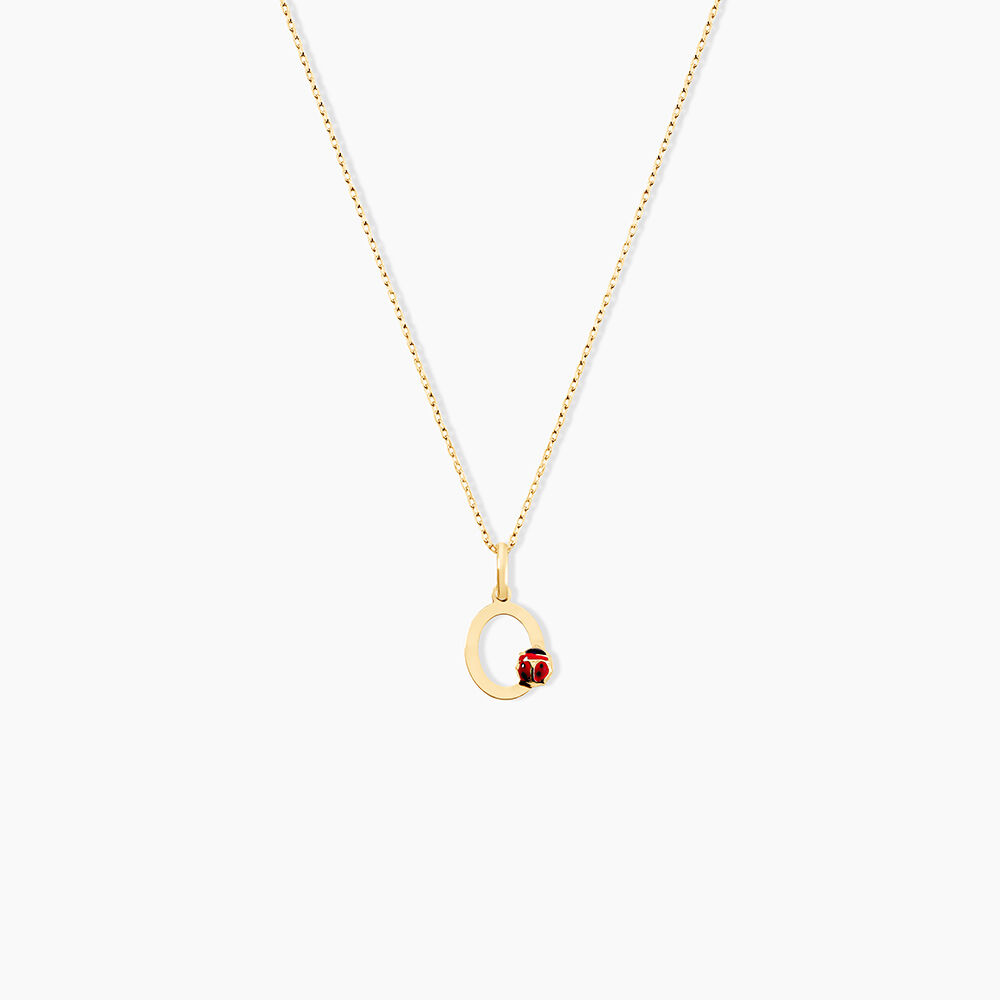 Pendentif Helidie Coccinelle Lettre Or Jaune - Pendentifs Enfant | Marc Orian