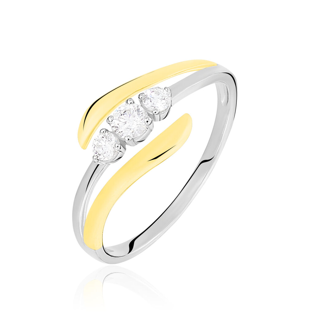 Bague Mayline Or Bicolore Diamant - Parures de mariage Femme | Marc Orian