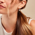 Cr&eacute;oles Baroque Party Argent Blanc Oxyde De Zirconium - Boucles d'oreilles pampille Femme | Marc Orian