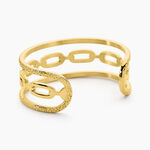 Bracelet Manchette Olya Acier Jaune - Bijoux fantaisie Femme | Marc Orian