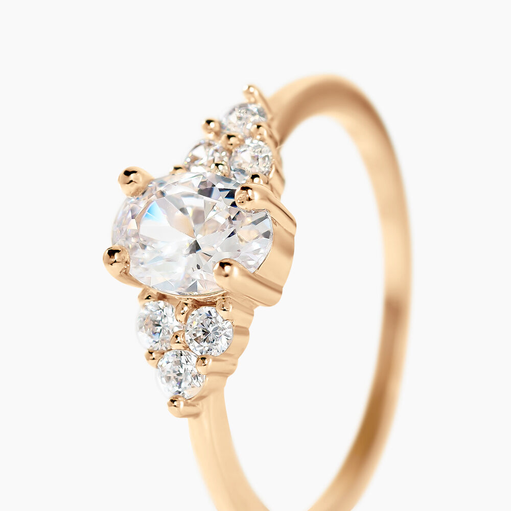 Bague Inara Plaqué Or Doré Oxyde De Zirconium - Solitaires Femme | Marc Orian