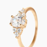 Bague Inara Plaqu&eacute; Or Dor&eacute; Oxyde De Zirconium - Bijoux fantaisie Femme | Marc Orian