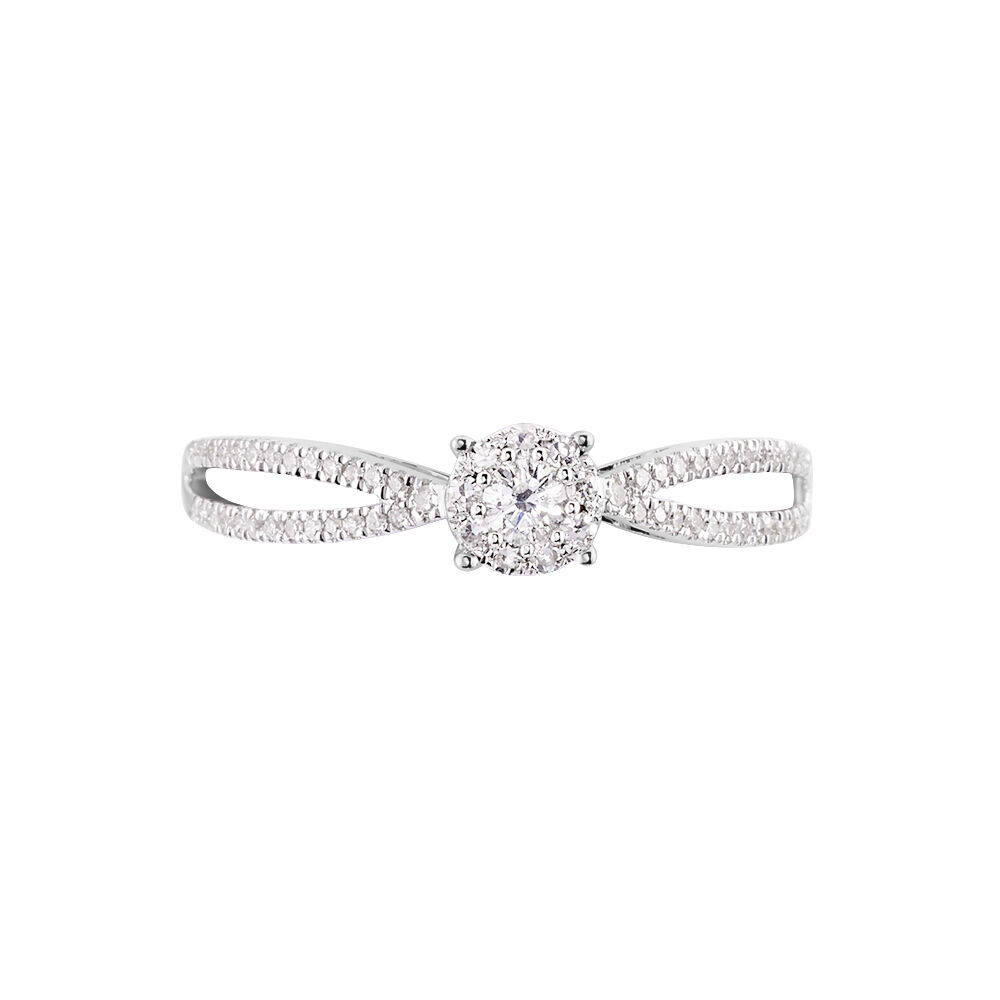 Bague Orphee Or Blanc Diamant - Parures de mariage Femme | Marc Orian