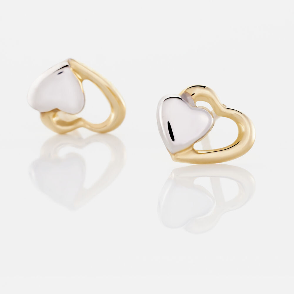 Boucles D'oreilles Puces Frantsesa Or Jaune - Puces Femme | Marc Orian