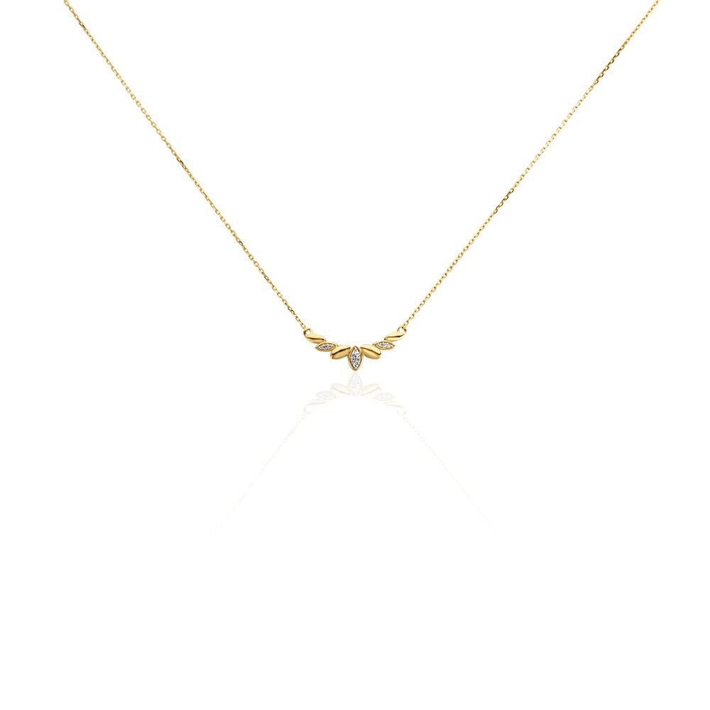 Collier Laverna Or Jaune Diamant - Colliers avec pierres Femme | Marc Orian