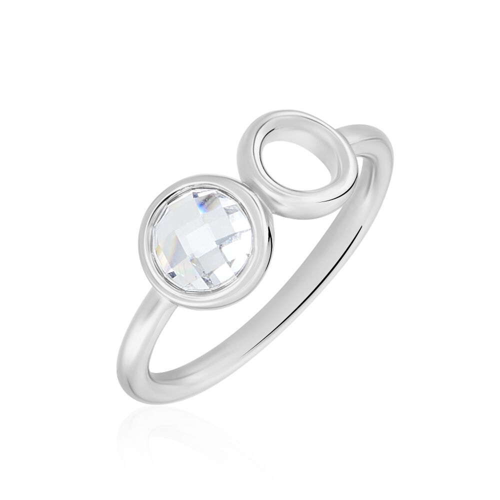 Bague Bastiano Argent Blanc Oxyde De Zirconium - Bagues avec pierre Femme | Marc Orian
