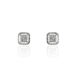 Boucles D'oreilles Puces Alessia Or Blanc Diamant - Puces Femme | Marc Orian