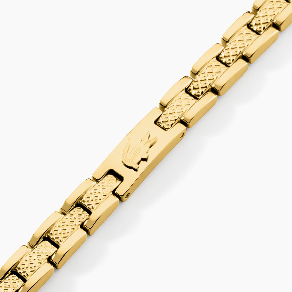 Bracelet Lacoste Metropole Acier Jaune - Bracelets cha&icirc;nes Famille | Marc Orian