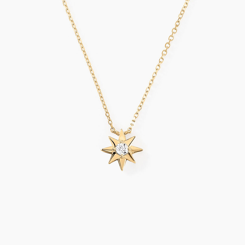 Collier Confucius Or Jaune Diamant - Colliers avec pierres Femme | Marc Orian