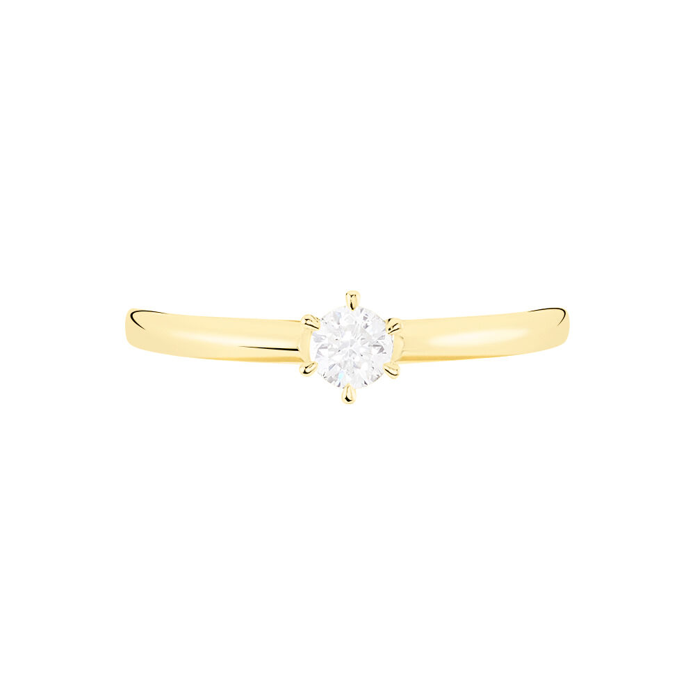 Bague Solitaire Samantha Or Jaune Diamant - Solitaires Femme | Marc Orian