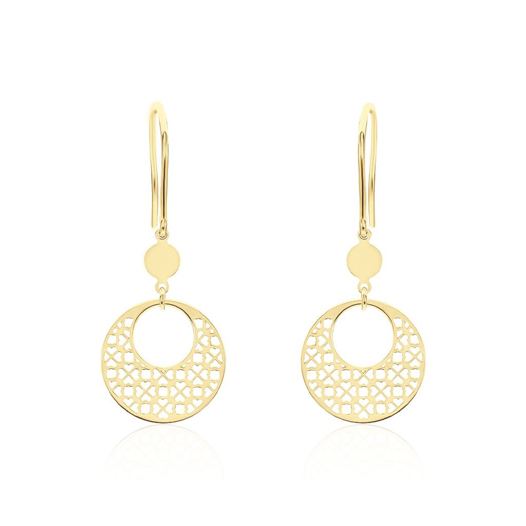 Boucles D'oreilles Pendantes Clacya Or Jaune - Pendantes Femme | Marc Orian