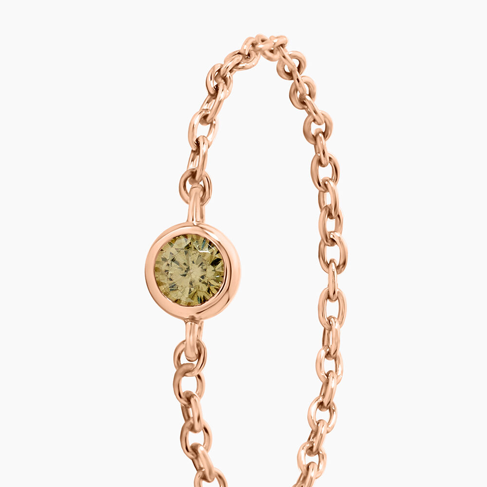 Bague Chaine Madalyn Argent Rose Oxyde De Zirconium - Bijoux fantaisie Femme | Marc Orian