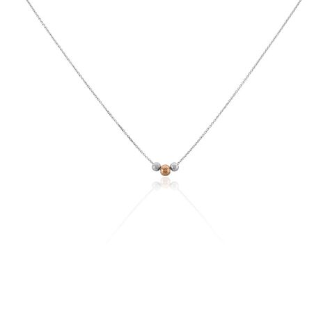 Collier Argent Blanc Bicolore Lemnos - Colliers Femme | Marc Orian