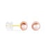 Boucles D'oreilles Puces Ursulina Or Jaune Perle De Culture - Boucles d'oreilles mariage Femme | Marc Orian