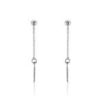 Boucles D'oreilles Pendantes Argent Blanc Maic - Pendantes Femme | Marc Orian