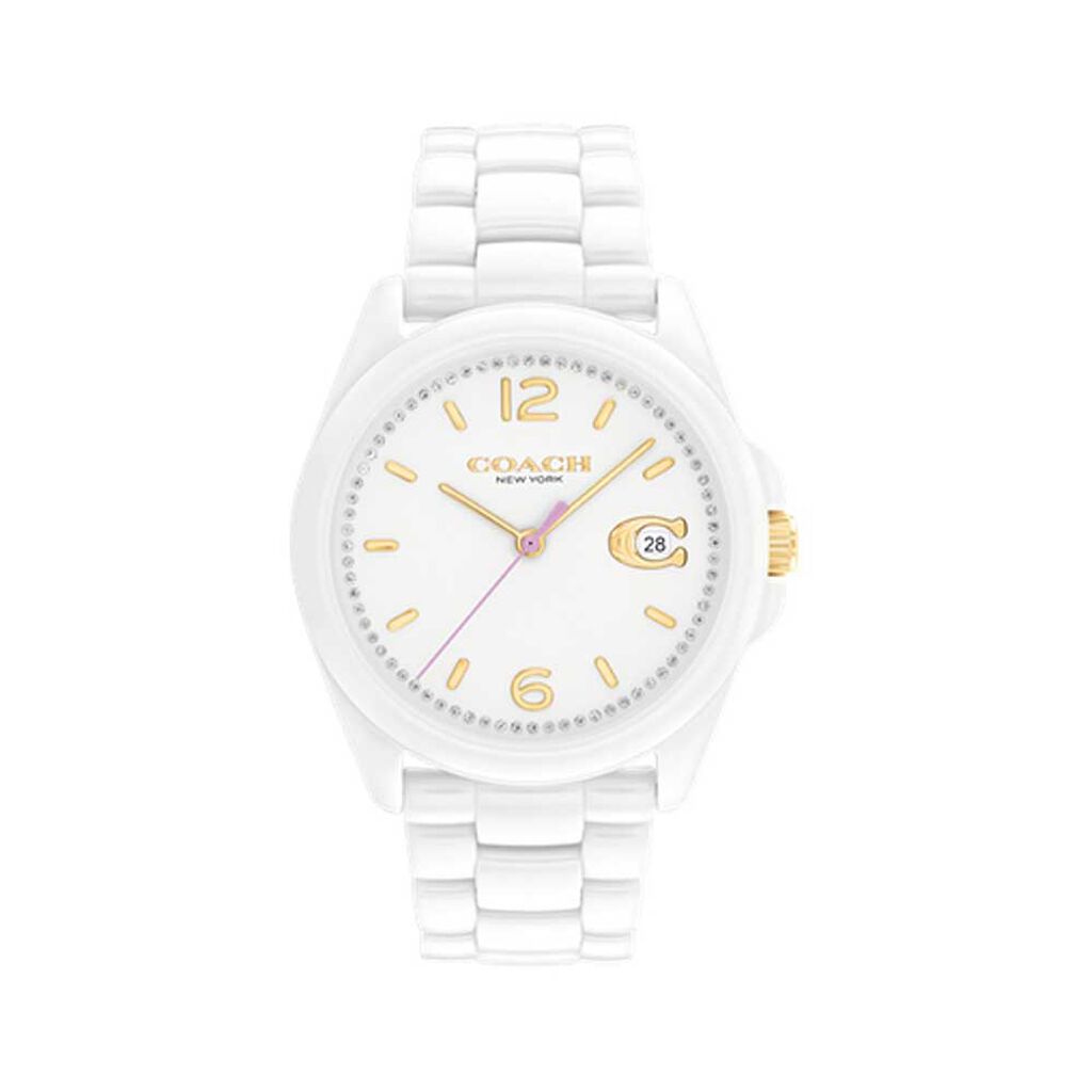 Montre Coach Greyson Blanc - Montres Femme | Marc Orian