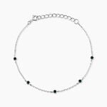 Bracelet Thesee Argent Blanc Spinelle - Bracelets fantaisie Femme | Marc Orian