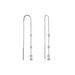 Boucles D'oreilles Pendantes Mascaret Argent Blanc Oxyde De Zirconium - Pendantes Femme | Marc Orian
