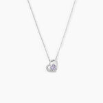 Collier Eliana Or Blanc Amethyste Et Oxyde De Zirconium - Colliers avec pierres Femme | Marc Orian