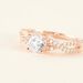 Bague Karin Argent Rose Oxyde De Zirconium - Solitaires Femme | Marc Orian