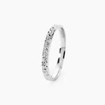 Alliance Fantaisie Diamantee Or Blanc - Alliances duo Unisex | Marc Orian