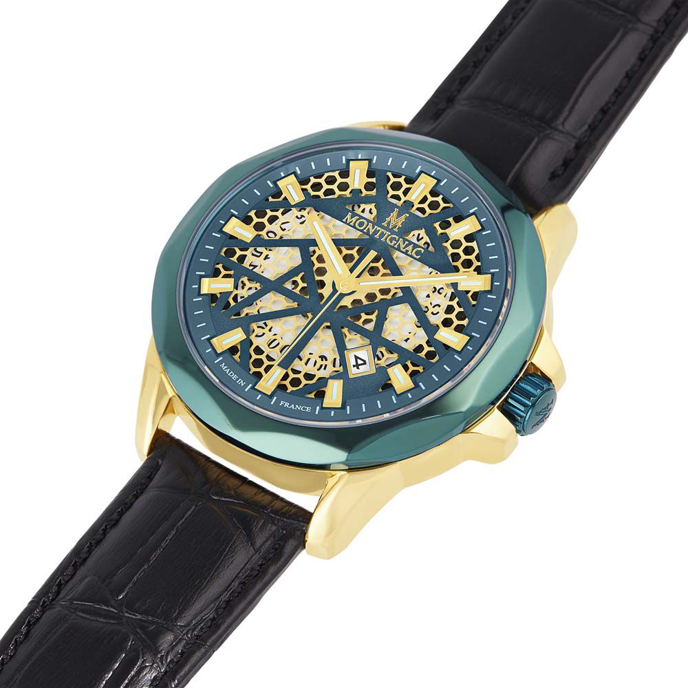 Montre Montignac Round Vert - Montres étanches Homme | Marc Orian