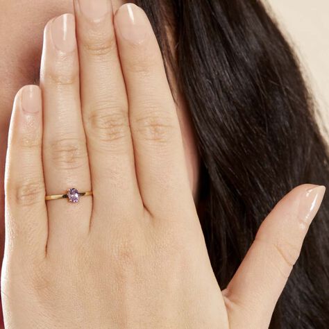 Bague Lily Or Jaune Amethyste - Bagues Femme | Marc Orian