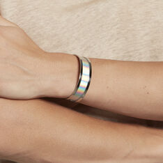 Bracelet Jonc Kayssi Acier Blanc - Bracelets jonc Femme | Marc Orian
