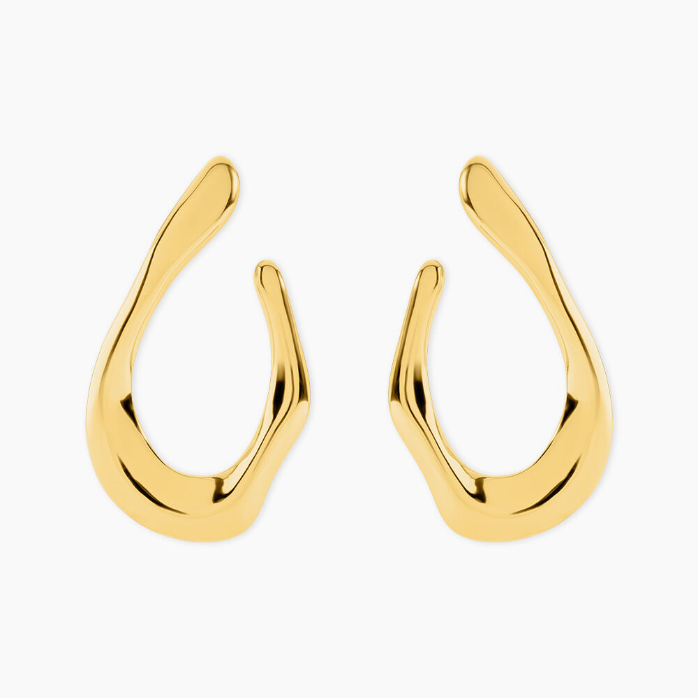 Boucles D'Oreilles Pendantes Cyllia Acier Jaune - Pendantes Femme | Marc Orian