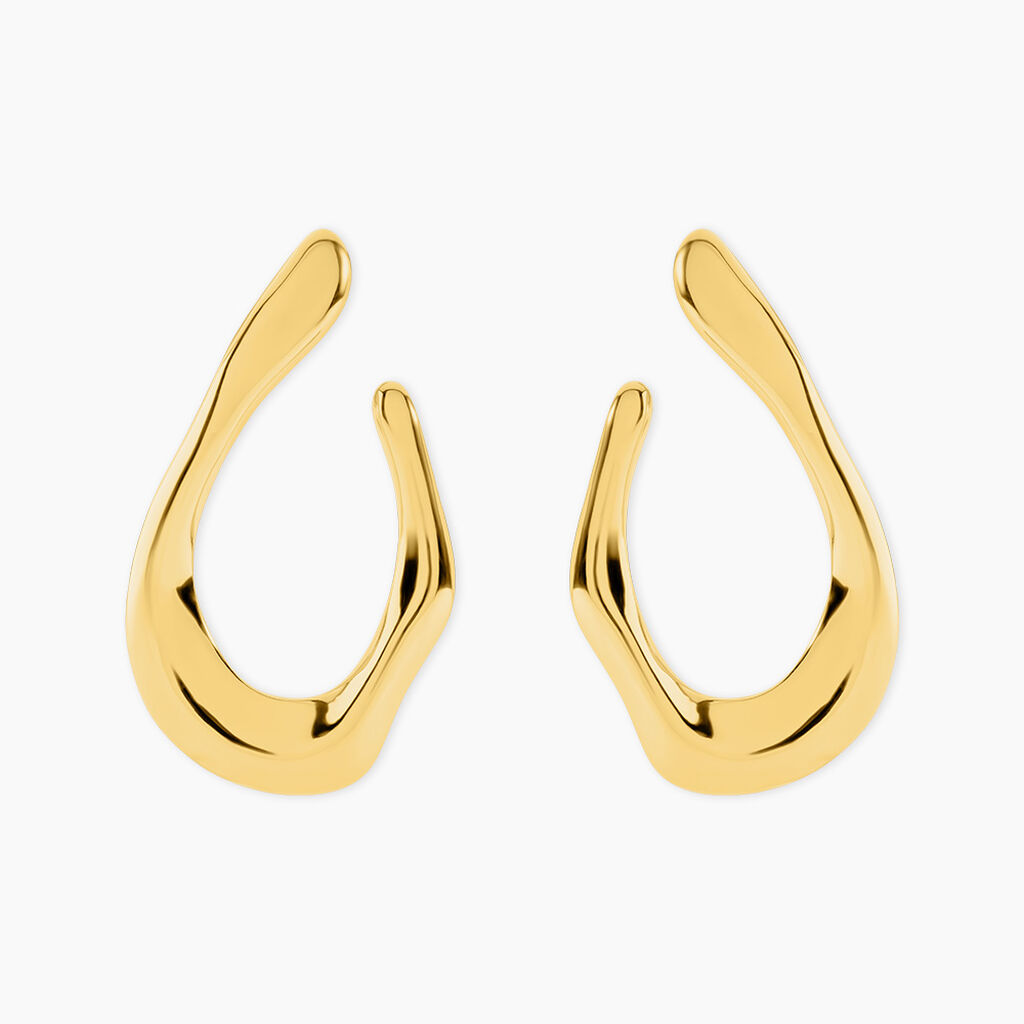 Boucles D'Oreilles Pendantes Cyllia Acier Jaune - Pendantes Femme | Marc Orian