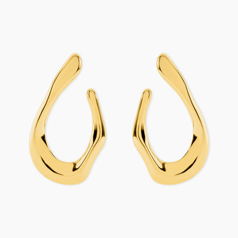 Boucles D'Oreilles Pendantes Cyllia Acier Jaune - Pendantes Femme | Marc Orian