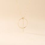 Collier Or Jaune Guda Oxyde De Zirconium - Colliers avec pierres Femme | Marc Orian