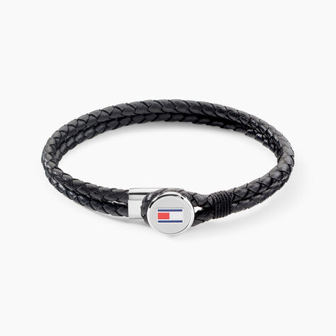 Bracelet Tommy Hilfiger Bruce Cuir De Veau Noir - Bracelets cuir Homme | Marc Orian