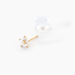 Boucles D'oreilles Puces Or Jaune Convallaria Oxydes - Puces Femme | Marc Orian