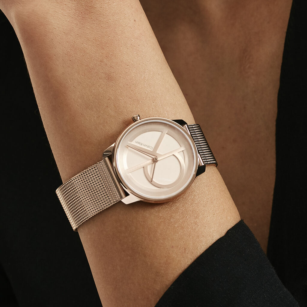 Montre Calvin Klein Iconic Mesh Rose - Montres Femme | Marc Orian