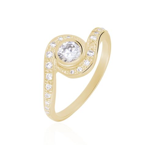 Bague Kampala Plaqué Or Oxydes De Zirconium - Bagues Solitaire Femme | Marc Orian