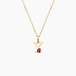 Pendentif Helidie Coccinelle Lettre Or Jaune - Pendentifs Enfant | Marc Orian