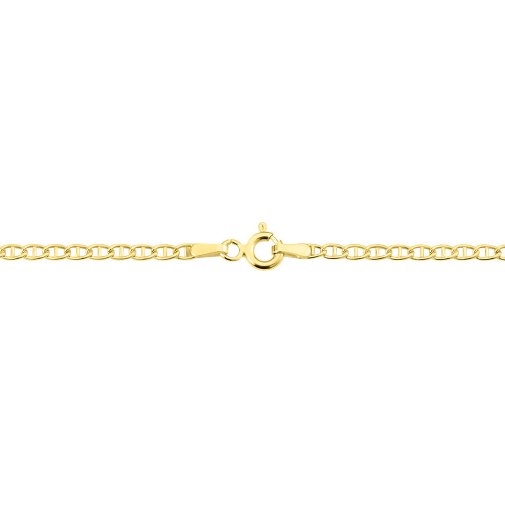 Collier Capucin Or Jaune Maille Marine Plate - Chaines Homme | Marc Orian