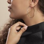 Cr&eacute;oles Ada Lisse Plaqu&eacute; Or Jaune - Cr&eacute;oles Femme | Marc Orian